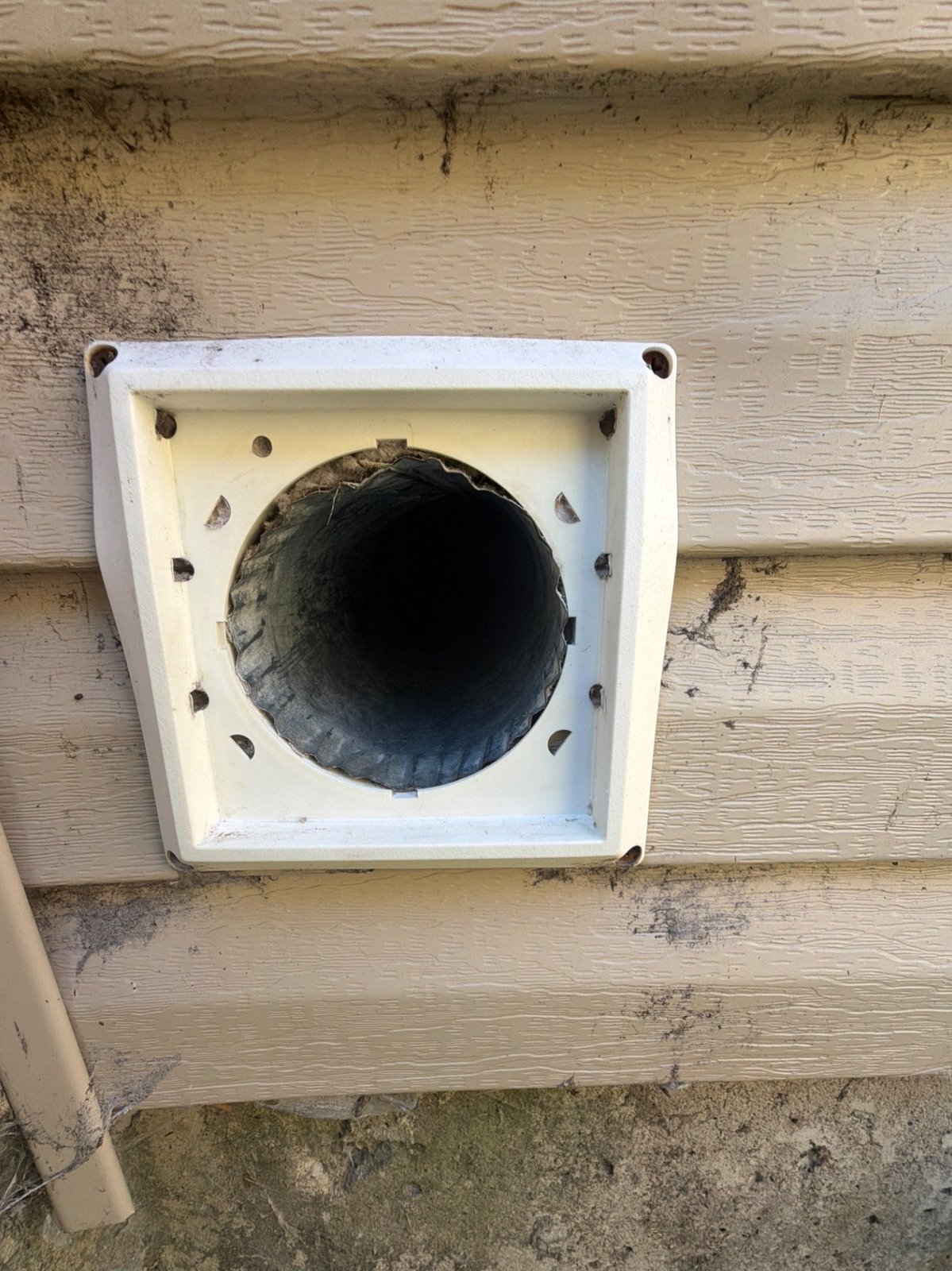 Dryer vent cleaning in Middletown — after