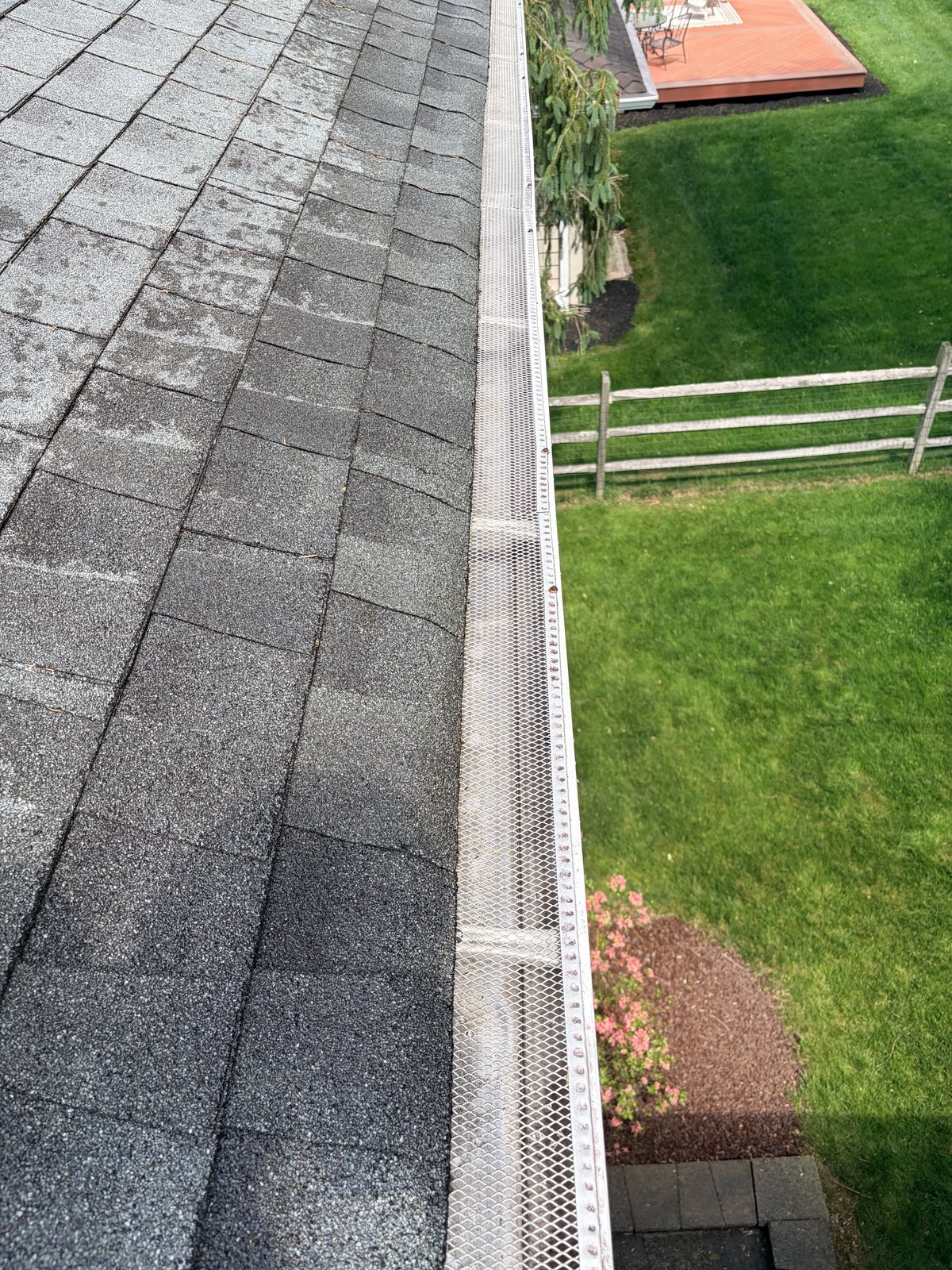 Gutter guard installation in Mount Olive — after