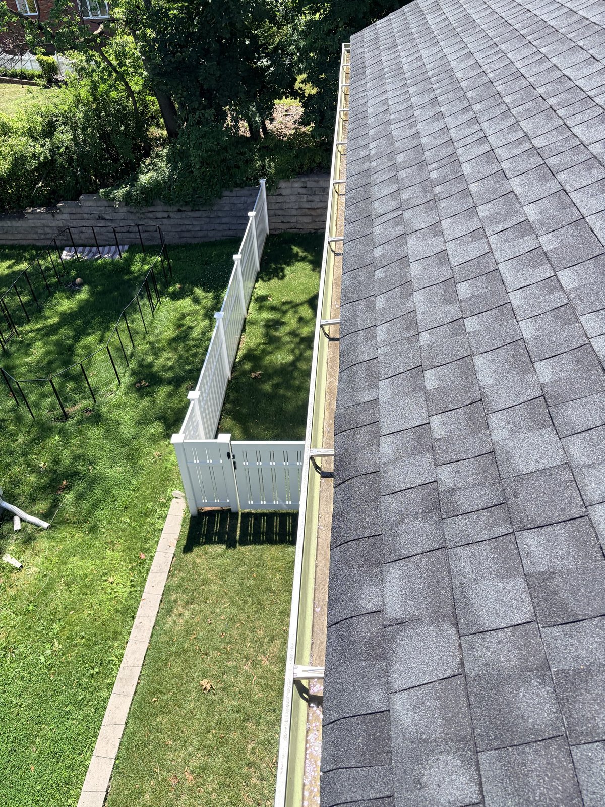 Gutter cleaning in Clifton — after