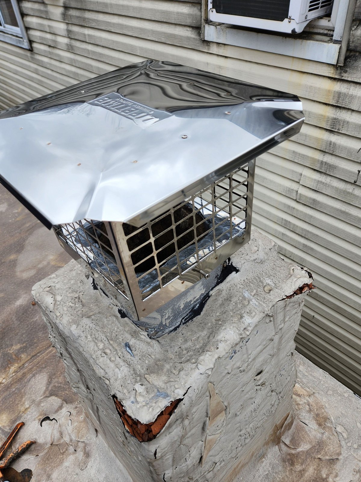 Chimney caps in North Bergen — after